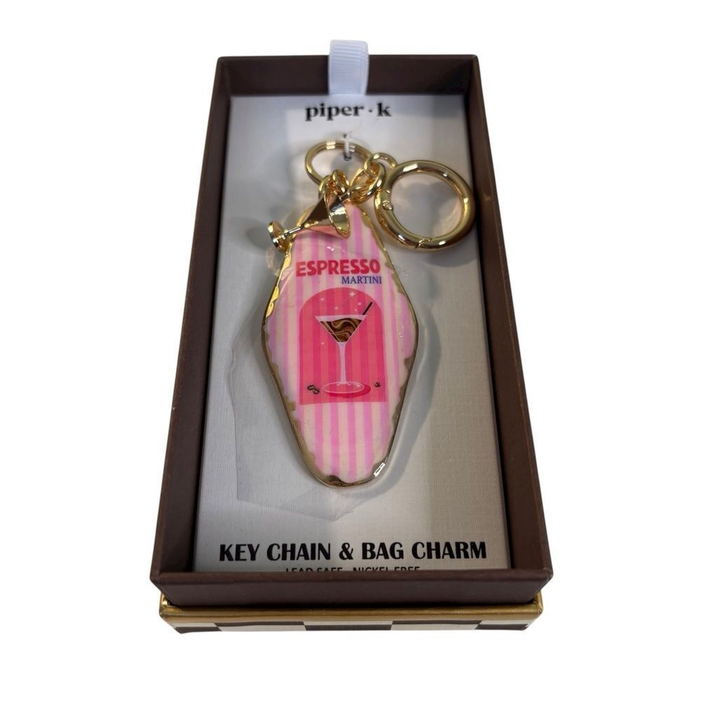 Espresso Your Style with this adorable Piper k Keychain/Bag Charm.